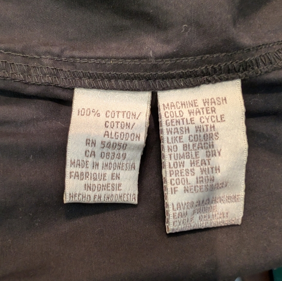 NWT. VINTAGE Jones New York long cotton hooded vest. Size medium. - Picture 8 of 9